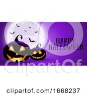 Poster, Art Print Of Spooky Halloween Banner