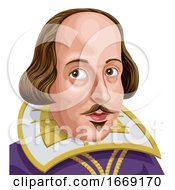 Poster, Art Print Of William Shakespeare Portrait