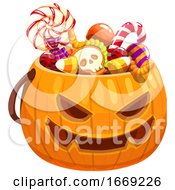 Halloween Basket by Vector Tradition SM