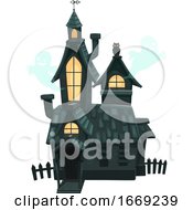 Poster, Art Print Of Haunted House