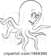 Cartoon Octopus by cidepix