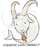Cartoon Of Capricorn Zodiac Sign by cidepix