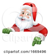 Poster, Art Print Of Santa Claus Christmas Cartoon Character