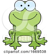 Poster, Art Print Of Cartoon Happy Frog