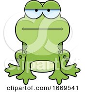 Poster, Art Print Of Cartoon Bored Frog