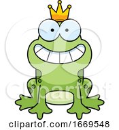 Poster, Art Print Of Cartoon Prince Frog