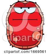 Cartoon Bored Red Cell Germ