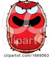 Cartoon Evil Red Cell Germ