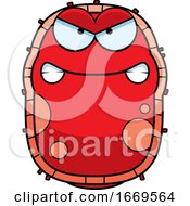 Cartoon Mad Red Cell Germ