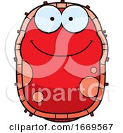 Poster, Art Print Of Cartoon Happy Red Cell Germ