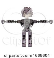 Poster, Art Print Of Automaton Containing Bird Skull Head And White Eyeballs And Bird Feather Design And Heavy Upper Chest And No Chest Plating And Prototype Exoplate Legs Dark Sketch T-Pose