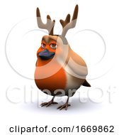 3d Robin The Red Nosed Reindeer by Steve Young