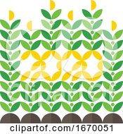 Poster, Art Print Of Happy New Year Greeting Card With Corn Crop And 2020 Lettering Elegant Flat Style Vector Illustration For Agricultural Brochure Cover Or Farming Calendar