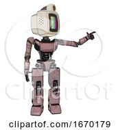 Droid Containing Old Computer Monitor And Please Stand By Pixel Design And Retro Futuristic Webcam And Light Chest Exoshielding And Ultralight Chest Exosuit And Prototype Exoplate Legs