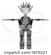 Android Containing Humanoid Face Mask And Light Chest Exoshielding And Rocket Pack And No Chest Plating And Prototype Exoplate Legs Unpainted Metal T Pose