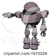 Poster, Art Print Of Automaton Containing Knucklehead Design And Heavy Upper Chest And Light Leg Exoshielding And Spike Foot Mod Dark Sketch Arm Out Holding Invisible Object