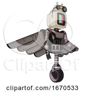 Poster, Art Print Of Bot Containing Old Computer Monitor And Please St And By Pixel Design And Old Computer Magnetic Tape And Light Chest Exoshielding And Ultralight Chest Exosuit And Pilots Wings Assembly 