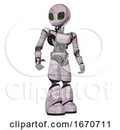 Poster, Art Print Of Cyborg Containing Grey Alien Style Head And Led Array Eyes And Light Chest Exoshielding And Ultralight Chest Exosuit And Light Leg Exoshielding Sketch Pad Hero Pose