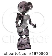 Robot Containing Cable Connector Head And Light Chest Exoshielding And Ultralight Chest Exosuit And Light Leg Exoshielding Sketch Pad Wet Ink Smudge Facing Left View