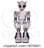 Poster, Art Print Of Cyborg Containing Grey Alien Style Head And Black Eyes And Bug Antennas And Light Chest Exoshielding And Prototype Exoplate Chest And Light Leg Exoshielding And Stomper Foot Mod Sketch Pad