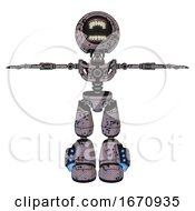 Automaton Containing Round Head Chomper Design And Light Chest Exoshielding And No Chest Plating And Light Leg Exoshielding And Megneto Hovers Foot Mod Dark Ink Dots Sketch T Pose