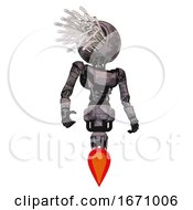 Poster, Art Print Of Mech Containing Round Fiber Optic Connectors Head And Light Chest Exoshielding And Ultralight Chest Exosuit And Jet Propulsion Sketch Pad Cloudy Smudges Hero Pose