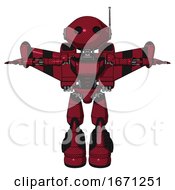 Automaton Containing Oval Wide Head And Retro Antenna With Light And Light Chest Exoshielding And Ultralight Chest Exosuit And Stellar Jet Wing Rocket Pack And Light Leg Exoshielding 