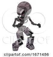 Bot Containing Cable Connector Head And Light Chest Exoshielding And No Chest Plating And Prototype Exoplate Legs Dark Sketchy Fight Or Defense Pose