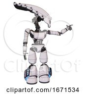 Android Containing Flat Elongated Skull Head And Light Chest Exoshielding And Ultralight Chest Exosuit And Light Leg Exoshielding And Megneto Hovers Foot Mod White Halftone Toon
