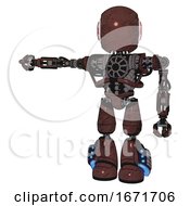 Android Containing Round Head And First Aid Emblem And Heavy Upper Chest And No Chest Plating And Light Leg Exoshielding And Megneto Hovers Foot Mod Steampunk Copper