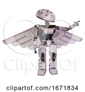 Poster, Art Print Of Robot Containing Metal Knucklehead Design And Light Chest Exoshielding And Ultralight Chest Exosuit And Pilots Wings Assembly And Prototype Exoplate Legs Sketch Pad Dirty Smudge