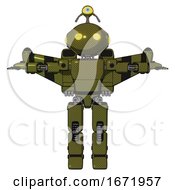 Robot Containing Oval Wide Head And Yellow Eyes And Minibot Ornament And Light Chest Exoshielding And Prototype Exoplate Chest And Stellar Jet Wing Rocket Pack And Prototype Exoplate Legs