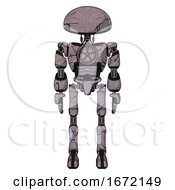 Robot Containing Dome Head And Light Chest Exoshielding And Chest Valve Crank And Ultralight Foot Exosuit Dark Sketch Doodle Front View