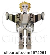 Android Containing Humanoid Face Mask And Skeleton War Paint And Light Chest Exoshielding And Prototype Exoplate Chest And Stellar Jet Wing Rocket Pack And Prototype Exoplate Legs Grungy Fiberglass
