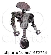 Poster, Art Print Of Automaton Containing Knucklehead Design And Heavy Upper Chest And No Chest Plating And Unicycle Wheel Dark Sketch Facing Left View