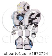 Poster, Art Print Of Automaton Containing Round Head And Yellow Eyes Array And Head Light Gadgets And Heavy Upper Chest And Heavy Mech Chest And Spectrum Fusion Core Chest And Light Leg Exoshielding 