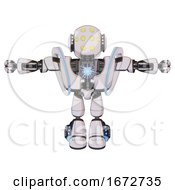 Poster, Art Print Of Automaton Containing Round Head And Yellow Eyes Array And Head Light Gadgets And Heavy Upper Chest And Heavy Mech Chest And Spectrum Fusion Core Chest And Light Leg Exoshielding 