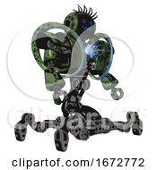 Poster, Art Print Of Automaton Containing Digital Display Head And Stunned Expression And Eye Lashes Deco And Heavy Upper Chest And Heavy Mech Chest And Spectrum Fusion Core Chest And Insect Walker Legs