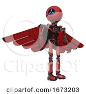 Droid Containing Dual Retro Camera Head And Three Dash Cyclops Round Head And Light Chest Exoshielding And Pilots Wings Assembly And No Chest Plating And Ultralight Foot Exosuit