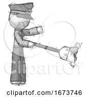 Sketch Police Man Holding Jesterstaff I Dub Thee Foolish Concept