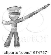 Poster, Art Print Of Sketch Police Man Pen Is Mightier Than The Sword Calligraphy Pose