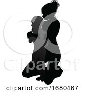 Poster, Art Print Of Mother And Child Family Silhouette