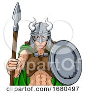 Viking Female Gladiator Warrior Woman Team Mascot