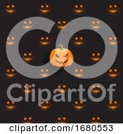 Poster, Art Print Of Halloween Pumpkin Background