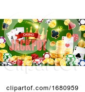 Poster, Art Print Of Casino Jackpot Background