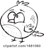 Cartoon Outline Bird