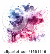 Poster, Art Print Of Watercolour Splatter Background