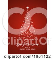 Christmas Card With Tree Design