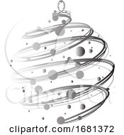 Silver Christmas Bauble Ornament