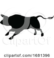 Poster, Art Print Of Bull Silhouette